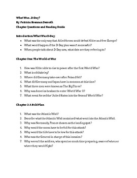 Preview of What Was D-Day Chapter Questions + KEY