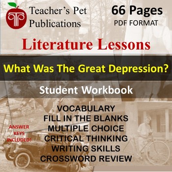 Preview of What Was The Great Depression? Literature Lessons