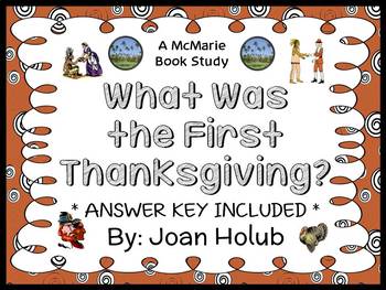 Preview of What Was the First Thanksgiving? (Joan Holub) Book Study  (33 pages)