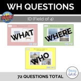 What/Where/Who Questions ID (Field of 4) Boom Cards™