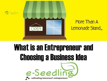 Preview of What/Who is an Entrepreneur and Choosing a Business Idea
