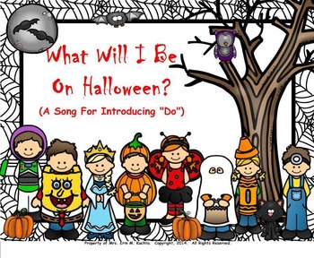 Preview of What Will I Be On Halloween - Presenting "Do" - SMARTBOARD/NOTEBOOK EDITION