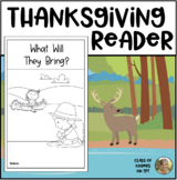 Thanksgiving Fall Reader What Will They Bring? Kindergarte
