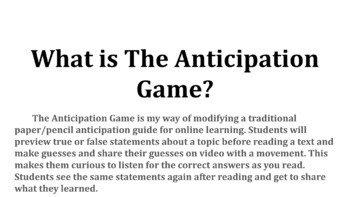 Preview of What Will the Weather Be? by Lynda DeWitt Anticipation Game