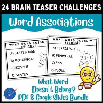 printable brain teasers teaching resources teachers pay teachers