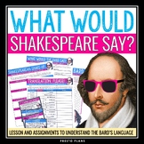 Shakespeare's Language Introduction - Vocabulary Presentat