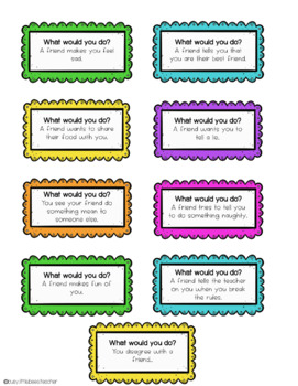 What Would You Do Writing Activity: Friendship | SEL | K-3 by Busy ...