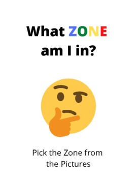 Preview of What Zone Am I In? Picture Edition Zones of Regulation Inspired