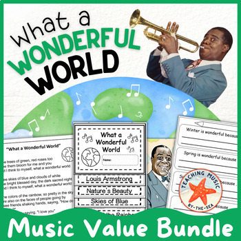 What a Wonderful World Louis Armstrong Music Value Bundle Black History  Month