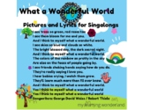 What a Wonderful World Printable Pictures and Story Book
