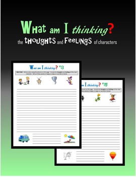 Preview of What am I thinking?  the THOUGHTS and FEELINGS of characters