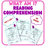 What am i? Reading comprehension for k and 1 coloring images