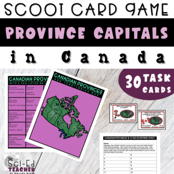 Preview of What are Canadian Provinces Scoot Cards
