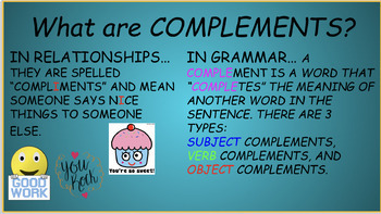 Preview of What are Complements? 