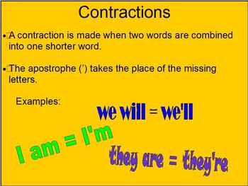 What are Contractions? by Mary Rosenberg by Mary Rosenberg | TpT