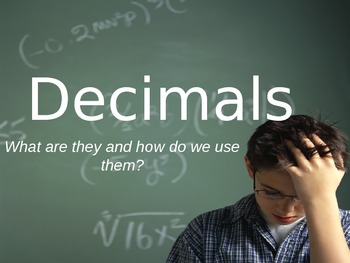 Preview of What are Decimals? A close visual look at Decimals