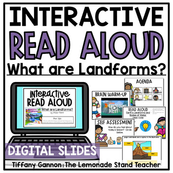 Preview of What are Landforms? | Text Features Google Slides (TM) | Distance Learning
