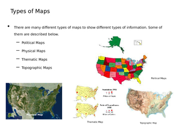 What are different types of Maps? (Presentation and Handout) | TpT