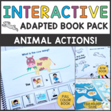 Animal Action Interactive Book for Present Progressive Ver
