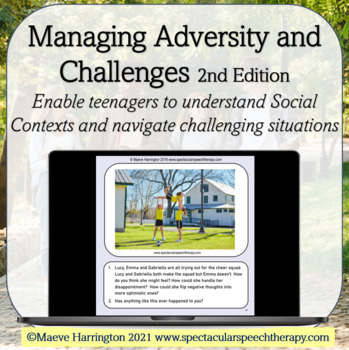 Preview of Understanding Emotions and Managing Adversity. Distance Learning  Teen Resource