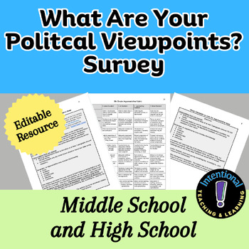 Preview of What are your Political Viewpoints? A Survey for Middle and High School Students