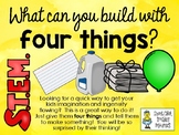 What can you Build with FOUR Things? - STEM Challenge Idea