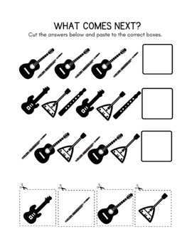 Preview of What comes Next ? Math AND Patterns Practice for kids