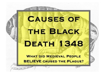 Preview of What did Medieval people believe caused the Black Death? full lesson