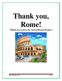 What did Rome Leave Behind?:  Roman Legacy Thank You Cards