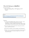 What did Shakespeare sound like?