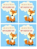 What did the Fox Say Valentine Printable