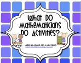 What do Mathematicians do? activities-resources-worksheets