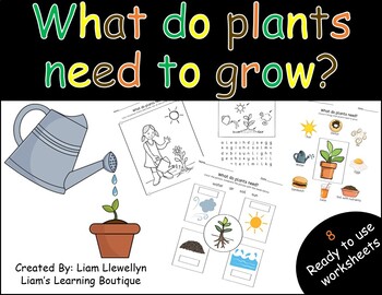 Preview of What do plants need to grow - PreK to G2 - Science