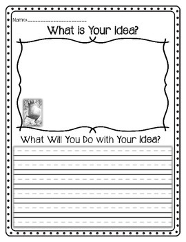 Preview of What do you do with an Idea? Drawing & Writing Activity