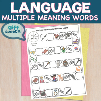 multiple meaning words speech therapy activities