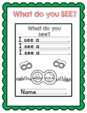 What do you see?  See and write worksheet for Kindergarten!