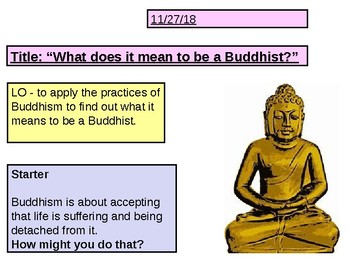 What does it mean to be a Buddhist Lesson by Steven's Social Studies