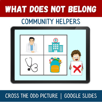 Preview of What does not belong Community Helpers occupation  | Google slides