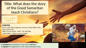 Preview of What does the story of the Good Samaritan teach others? Jesus