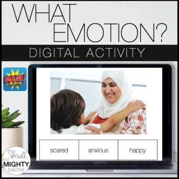 Preview of What emotion? Social Emotional Learning Boom Cards