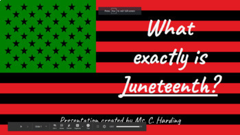 Preview of What exactly is Juneteenth? google Slides | Distance Learning 