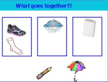 Preview of What goes together (a basic sorting and categorizing activity)