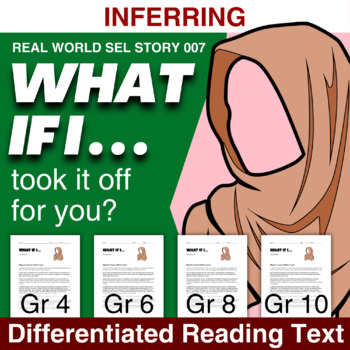 Preview of What if I took it off for you? Reading Comprehension Gr 4, 6, 8, 10 SEL-007