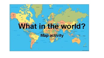 what in the world map activity by lipkind s literature resources