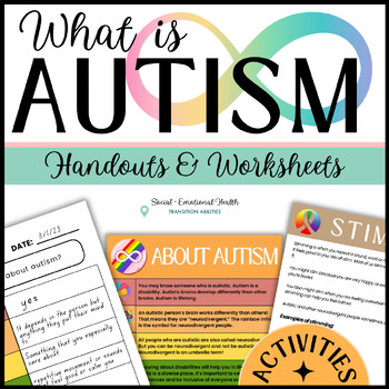 Preview of What is AUTISM | Handouts & Activities | Autism Acceptance Awareness Printable