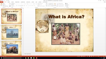 Preview of World History - What is Africa?  *Interactive* PowerPoint