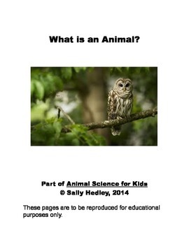 Preview of What is An Animal? Units 1-3