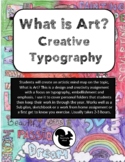What is Art? Creative Typography Mind map