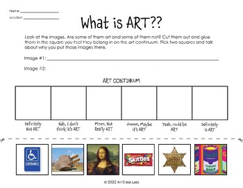 What is Art Worksheet by Art Class Lass | TPT