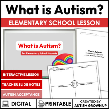 Preview of What is Autism? | For Elementary School | Autism Acceptance Month